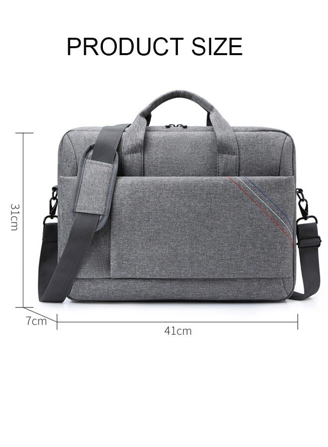DUNISO 15.6 Inch Laptop Bag Lightweight Computer Bag Travel Business Handbag Briefcase Water Resistant Shoulder Messenger Bag for Men and Women Work Office College School  - Image 4