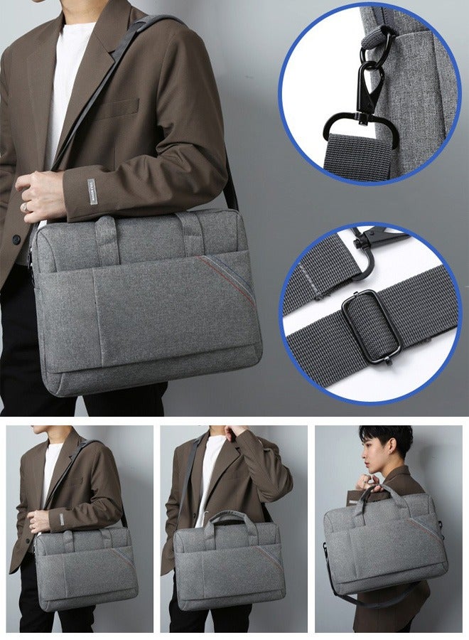 DUNISO 15.6 Inch Laptop Bag Lightweight Computer Bag Travel Business Handbag Briefcase Water Resistant Shoulder Messenger Bag for Men and Women Work Office College School  - Image 3