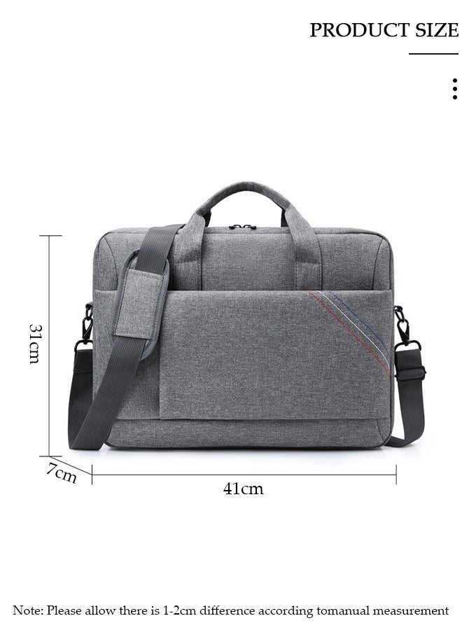 DUNISO 15.6 Inch Laptop Bag Lightweight Computer Bag Travel Business Handbag Briefcase Water Resistant Shoulder Messenger Bag for Men and Women Work Office College School - Image 2