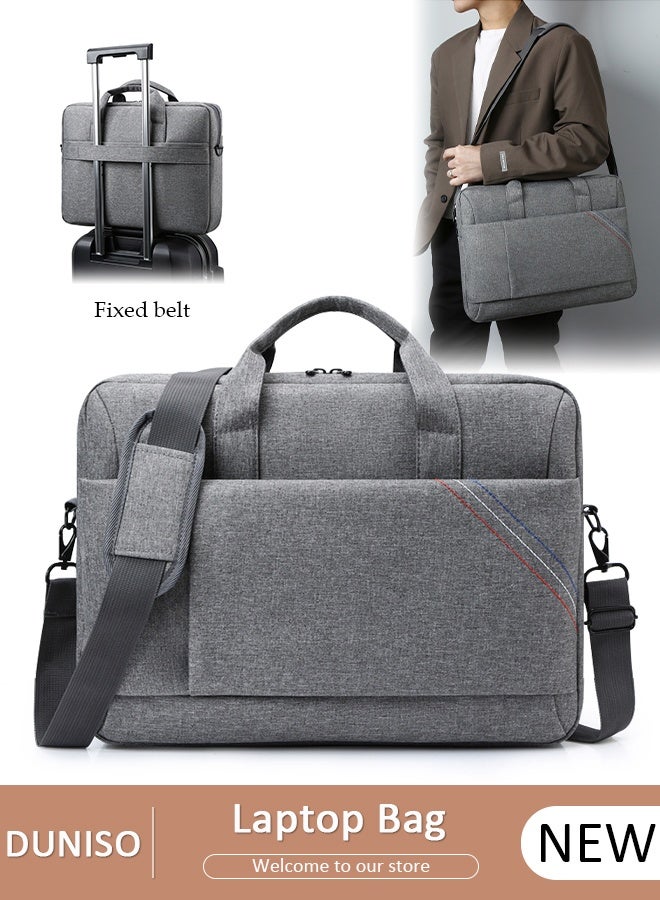 DUNISO 15.6 Inch Laptop Bag Lightweight Computer Bag Travel Business Handbag Briefcase Water Resistant Shoulder Messenger Bag for Men and Women Work Office College School - Image 1