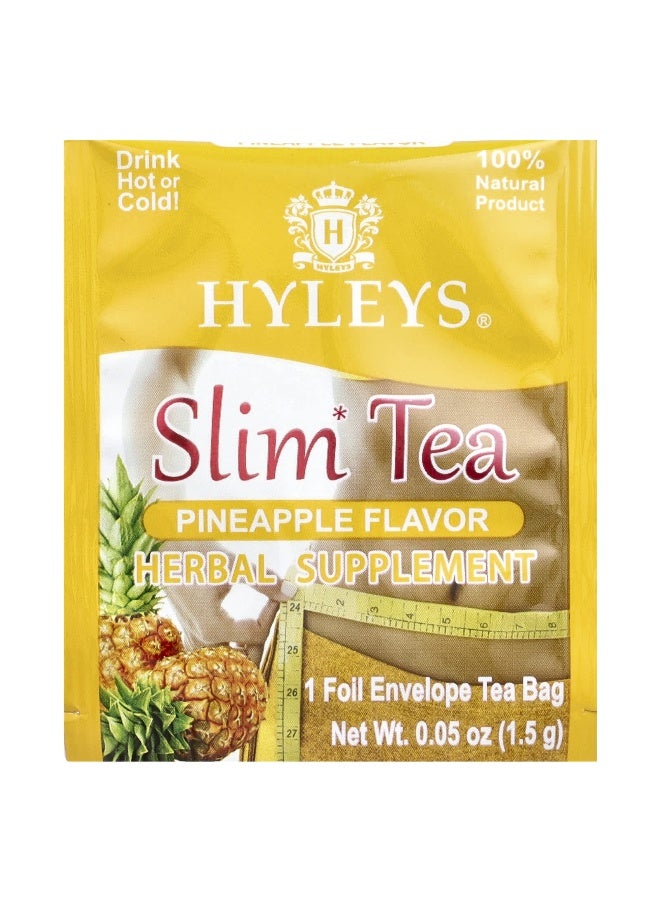 Hyleys Tea, Slim Tea, Pineapple, 50 Foil Envelope Tea Bags, 2.64 oz (75 g) (Packaging may vary) - Image 3