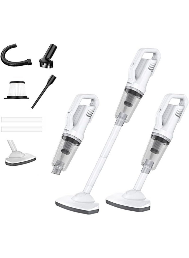 VacuumPal Handheld Vacuum Cleaner, 7500Pa Powerful Suction Cordless Vacuum, Dual-Purpose Handheld Pusher for Pet Hair, Carpets & Floors — Long Press Power Button 2–3s to Turn On - Image 2