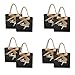 TKSBAG 50 Pack Small Thank You Gift Bags With Handles55x 25x47 Mini Black Gift Bags Bulk for Baby Shower Birthday Wedding - Image 1