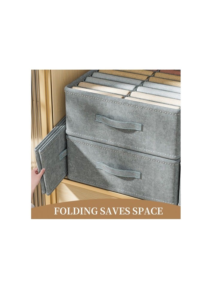 16-Grid Fabric Drawer Organizer Box – 45x45x18cm Foldable and Washable Closet Storage for Clothes, Underwear, T-Shirts – Breathable Divider Organizer for Wardrobe, Dresser, Shelves - Image 4