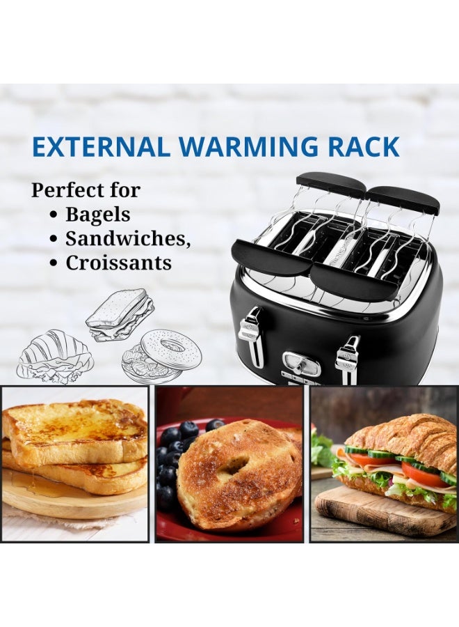 Retro Series 4 Slice Toaster WH - Image 2