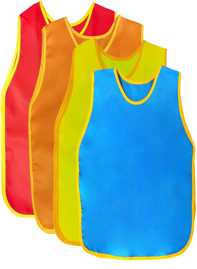 NANASO 4Pack Smock for Kids,Children Waterproof Art Smock Painting Feeding, Kids Painting Apron Handwork, Cooking, Toddler Paint Smock for Age 2-6 Years Gifts - Image 1