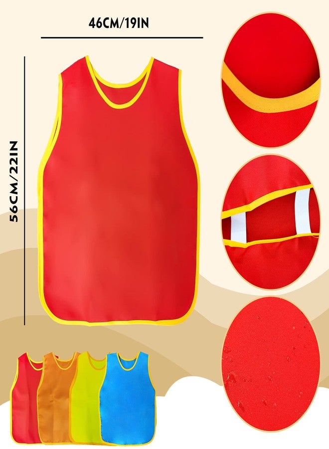 NANASO 4Pack Smock for Kids,Children Waterproof Art Smock Painting Feeding, Kids Painting Apron Handwork, Cooking, Toddler Paint Smock for Age 2-6 Years Gifts - Image 2