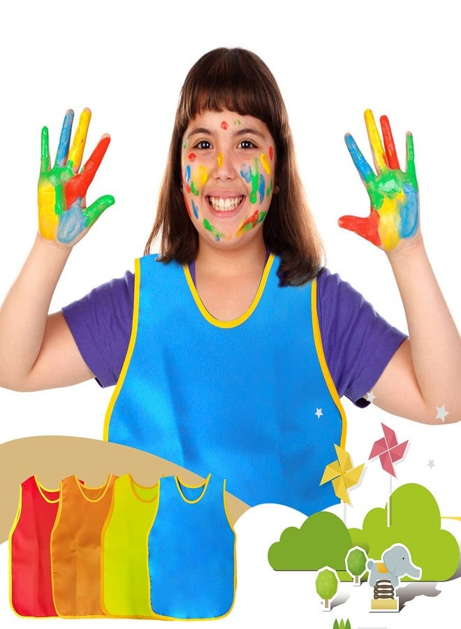NANASO 4Pack Smock for Kids,Children Waterproof Art Smock Painting Feeding, Kids Painting Apron Handwork, Cooking, Toddler Paint Smock for Age 2-6 Years Gifts - Image 5