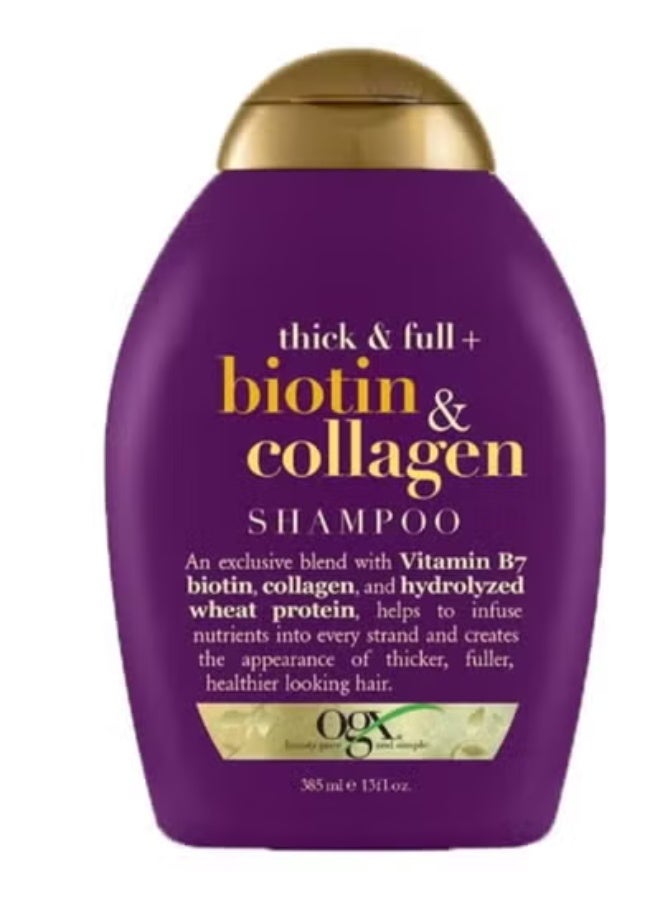 Ogx Thick And Full Biotin Shampoo 385ml - Image 1