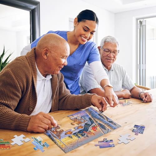 Bits and Pieces Large Piece Puzzles for Seniors 10 in x 13 in Rustic Retreat Puzzle 35 pc Extra Large Pieces Puzzles for Dementia Seniors Alzheimer Puzzle Memory Aids for Seniors with Dementia - Image 5
