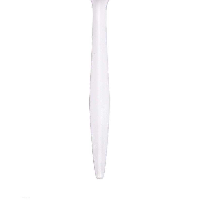 Karat U2210 5.3" PP Medium-Weight Disposable Spork, White (Pack of 1000) - Image 2
