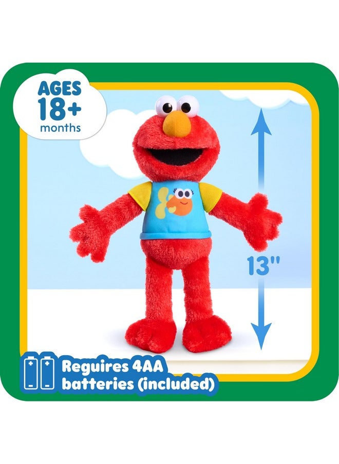 Sesame Street - Singalong Plush Elmo Officially Licensed Kids Toys For Ages 18 Month By Just Play - Image 1