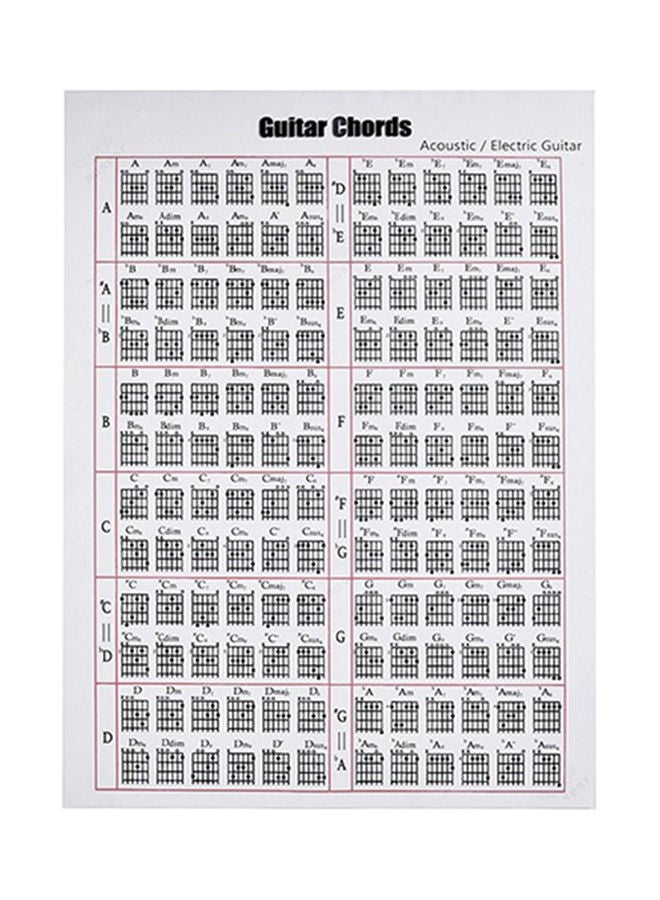 نيبمينينت ملصق جداري لجيتار كهربائي ومقياس - Image 1