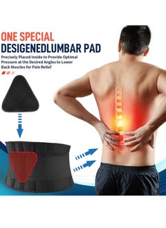 Cool Baby COOLBABY Waist Support Belt Suitable For Men And Women Back Support Belt Breathable Lumbar Support Belt Lumbar Cushion Relieve Low Back Pain Relieve Herniated Disc Sciatica Scoliosis XL Size  - Image 2