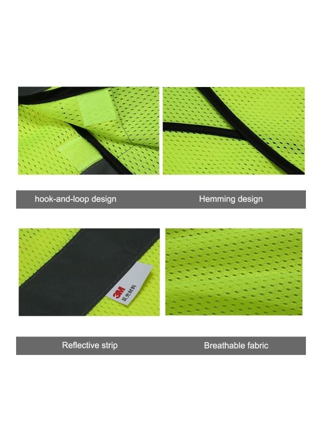 NIBEMINENT Reflective Safety Vest Green/Grey - Image 5