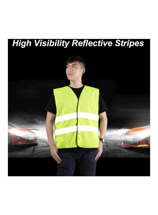 NIBEMINENT Reflective Safety Vest Green/Grey - Image 2