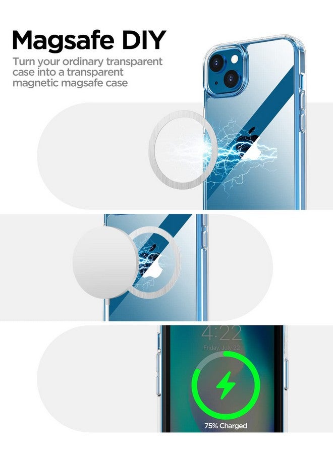 AICase Clear Case For Iphone 14 With Screen Protector And Magsafe Ring Magsafe Sticker[Not Yellowing] Transparent Slim Shockproof Protective Phone Cover 14 6.1 Inch 2022  - Image 3