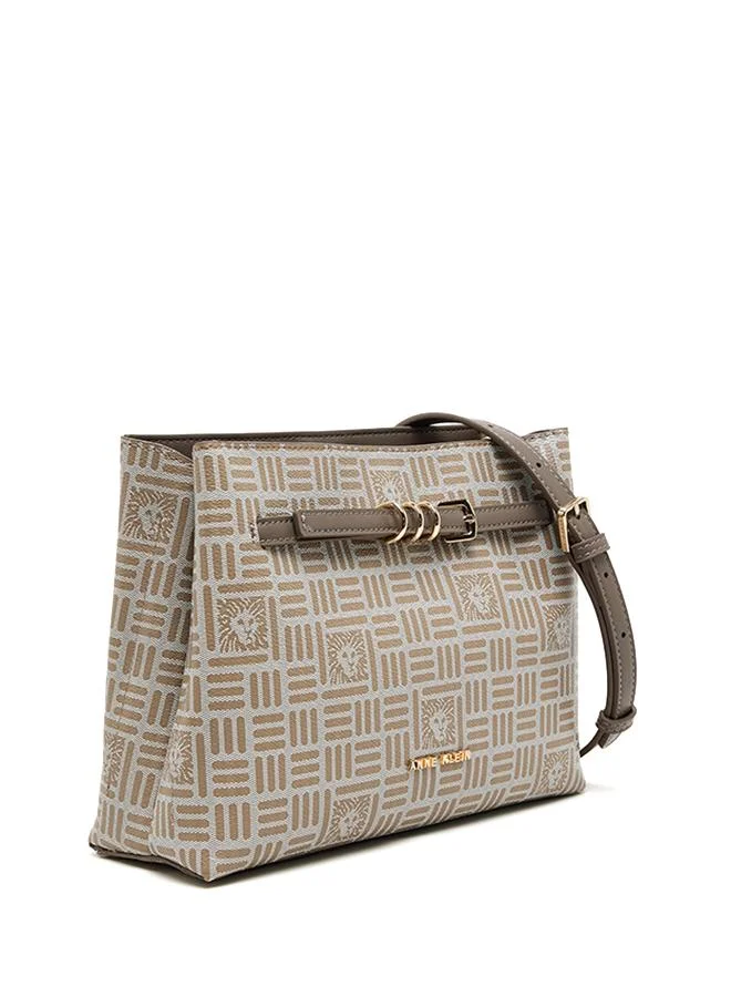 Anne Klein Patterned PU Crossbody Bag