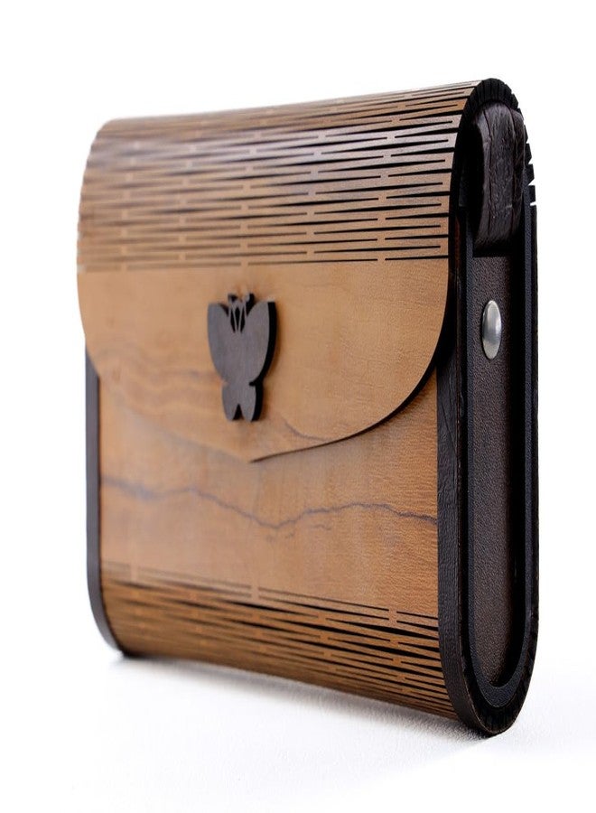 YOPRAM Decorative Lesser Cutting Wooden Purse Ladies Wallet, Latest Handbags for Woman Purse Evening Lady Wedding Party (PU-12) - Image 2