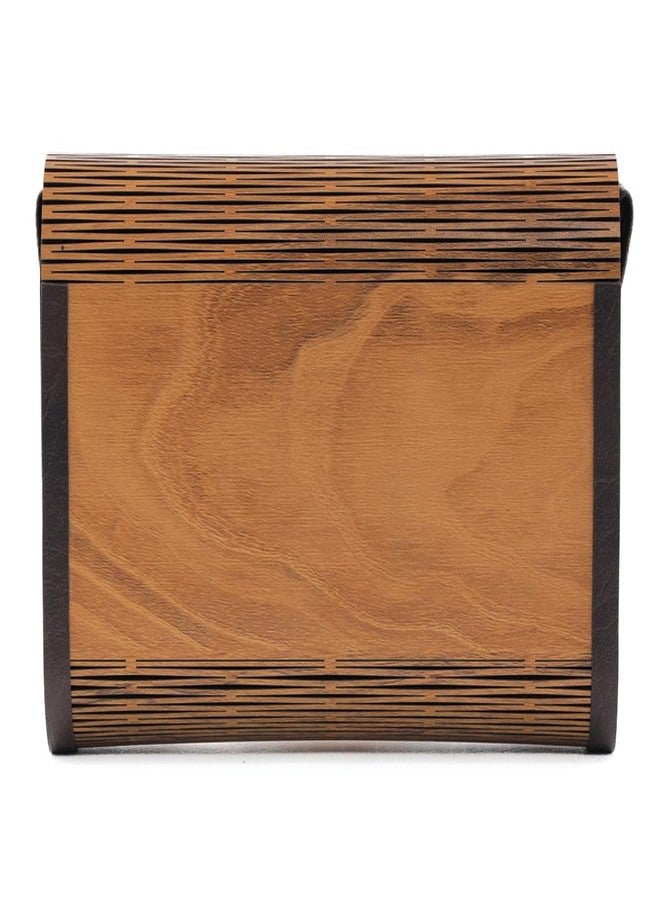 YOPRAM Decorative Lesser Cutting Wooden Purse Ladies Wallet, Latest Handbags for Woman Purse Evening Lady Wedding Party (PU-12) - Image 3