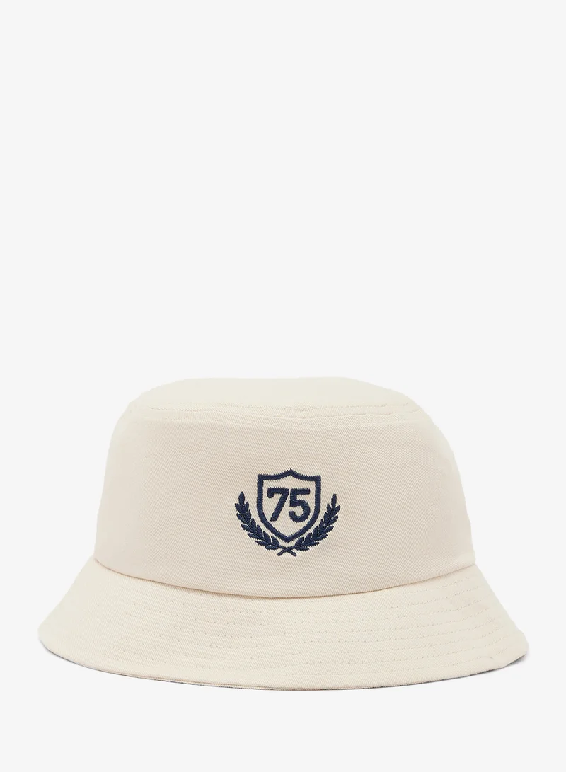 Bucket hat with 75 crest logo