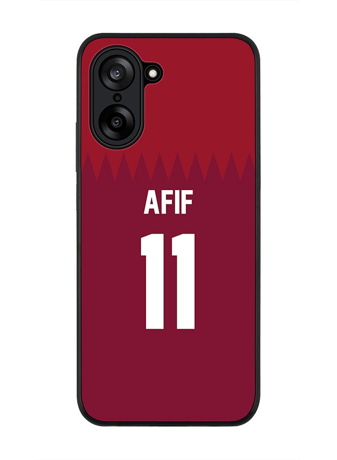 Stylizedd For OnePlus Nord CE5 / Ace 5 Racing Case,Slim fit Camera Protection, Shockproof Thin Phone cover  - Football - Qatar,  Afif