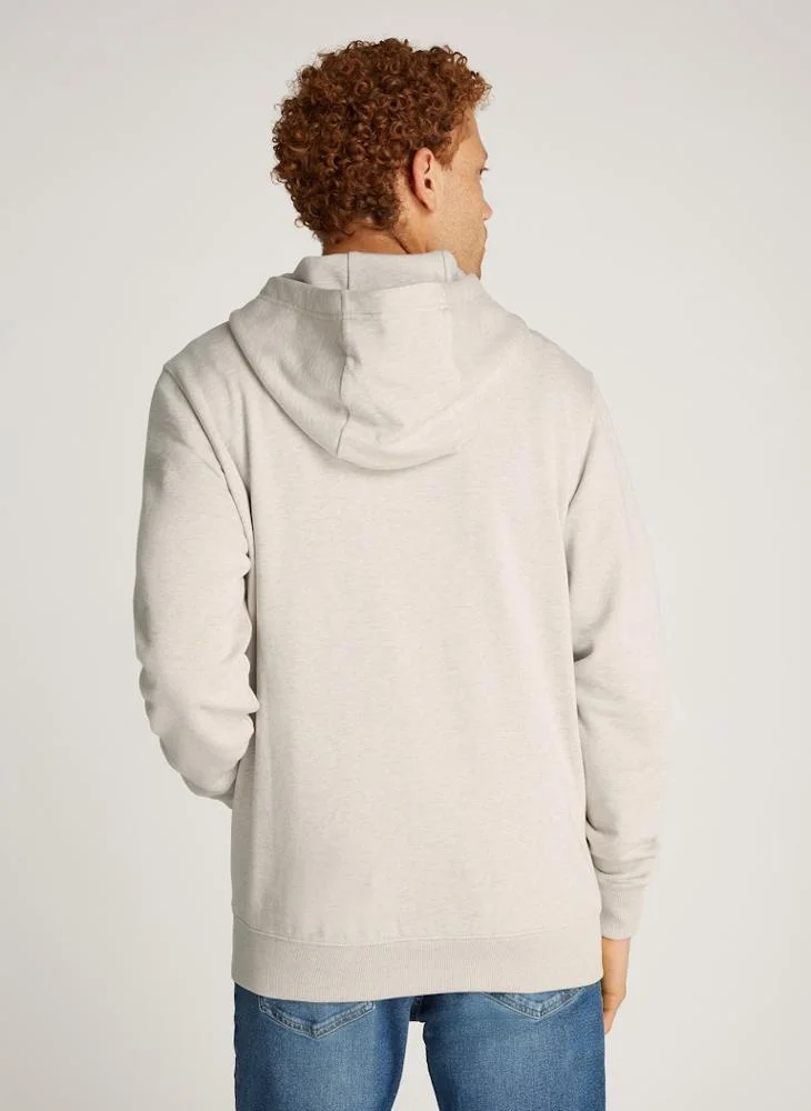 تومي هيلفيغر Logo Terry Pocket Detail Hoodie