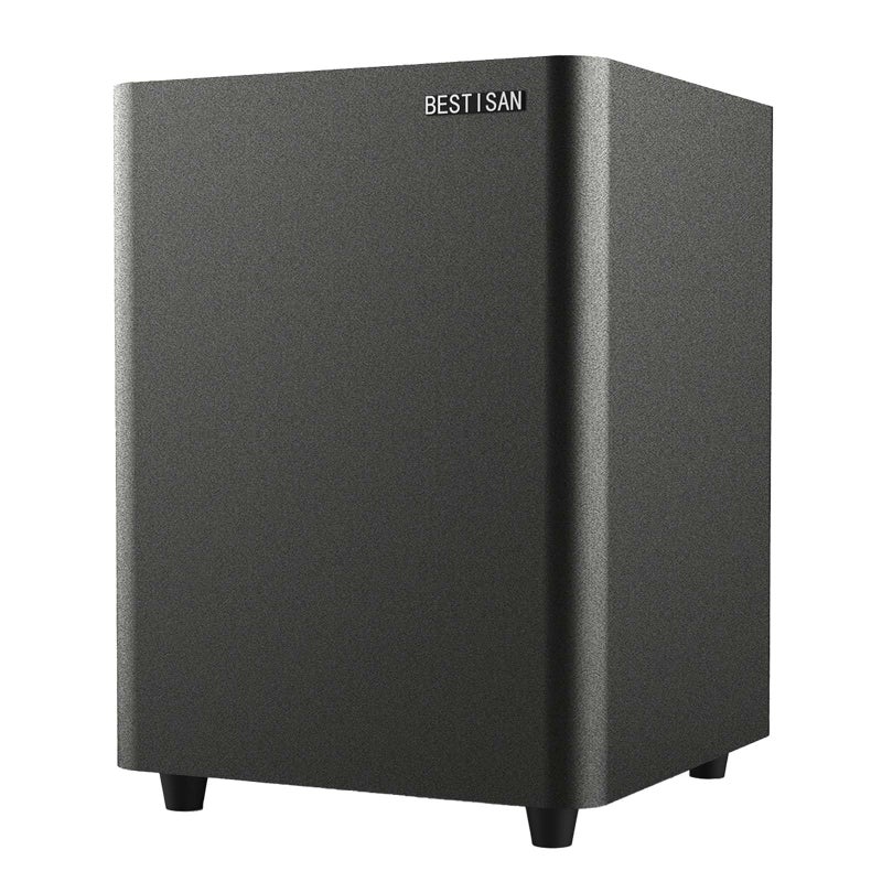 BESTISAN Powered Subwoofer, Deep Bass Sub, Down Firing Subs, Easy Setup with Home Theater System, Receiver, Speakers, Coaxial Cable Included, RCA, LFE, AUX Input, High-Level Speaker Input & Output - Image 1