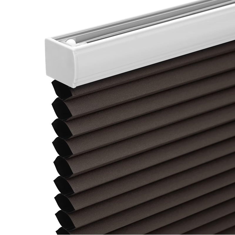 Changshade Cordless Cellular Shades Blackout Honeycomb Shades for Windows Room Darkening Pleated Blinds Easy to Install for Indoor Windows and French Doors 36 W x 72 H Taupe