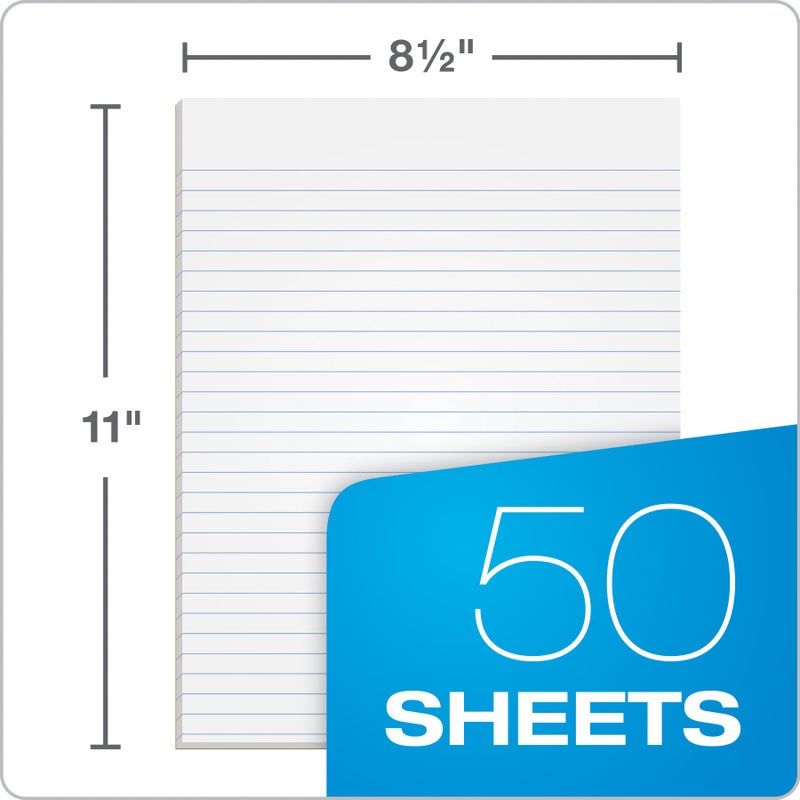TOPS The Legal Pad Writing Pads, Glue Top, 8-1/2" x 11", Narrow Rule, 50 Sheets, 12 Pack (7529) - Image 2