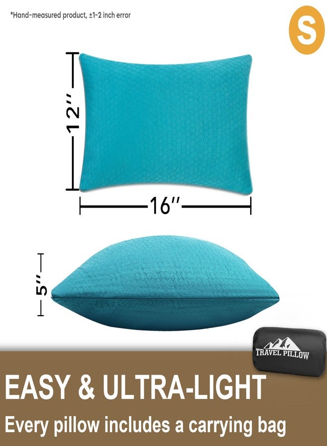 PEUJEW Camping Pillow Small Shredded Memory Foam Pillow, Travel Pillow Breathable and Soft, Suitable for Backpacking Hiking, Airplane and Car - Image 3
