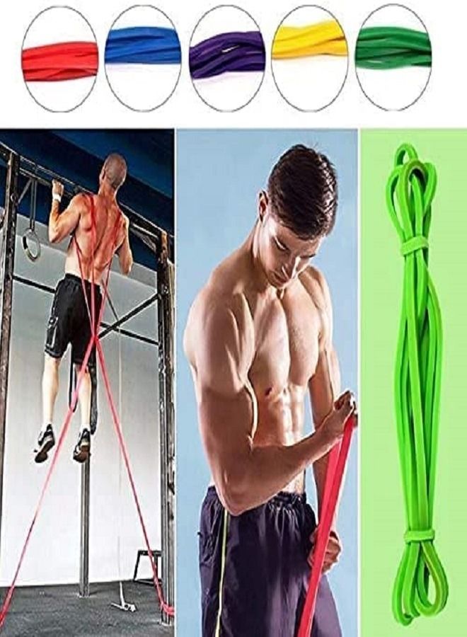 ULTIMAX Power Band Set Pull Up Assistance Resistance Bands Stretch-6 Pcs - Image 3