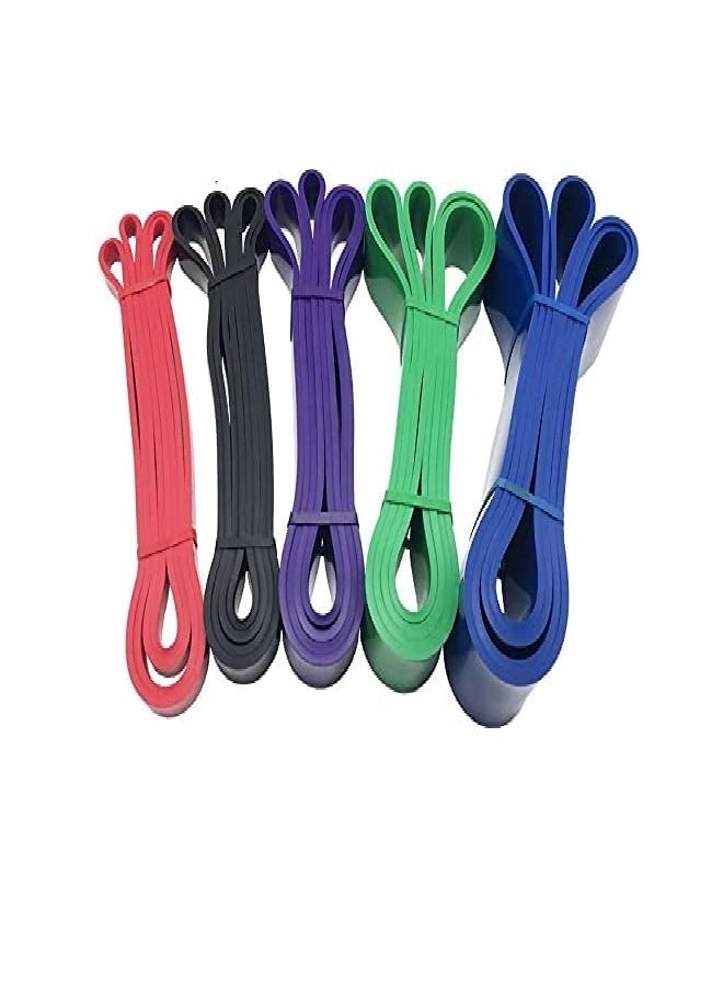 ULTIMAX Power Band Set Pull Up Assistance Resistance Bands Stretch-6 Pcs - Image 1