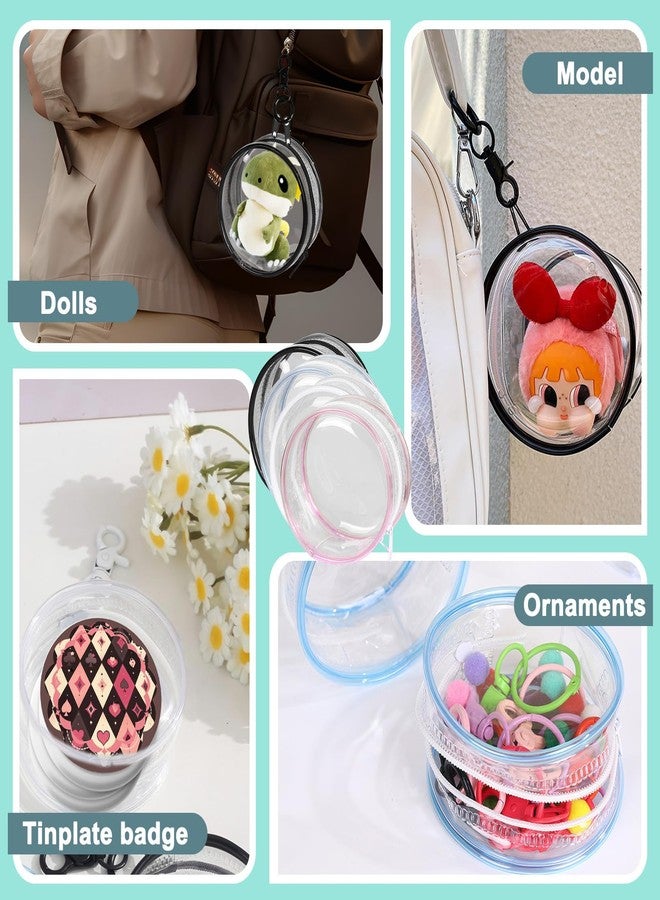 GTILE 4 Pcs Clear Figure Display Bag, Blind Box Keychain Case Lipsticks Carrying Bag, Great Carrying Case Boxes Mini Figures - Image 5