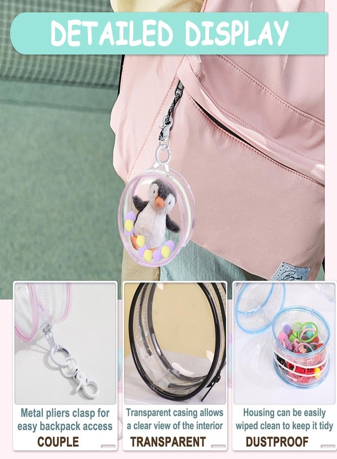 GTILE 4 Pcs Clear Figure Display Bag, Blind Box Keychain Case Lipsticks Carrying Bag, Great Carrying Case Boxes Mini Figures - Image 4