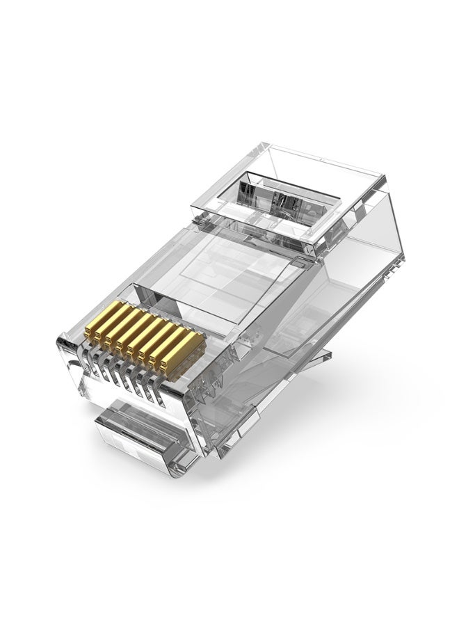 VENTION Cat.6A UTP RJ45 Modular Plug Transparent 10 Pack Model # IDGR0-10 - Image 1