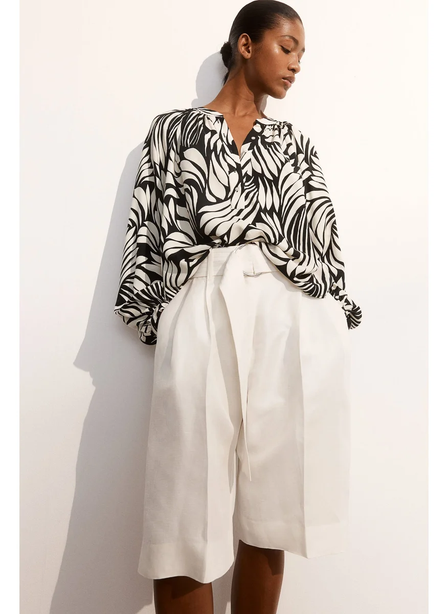 اتش اند ام Balloon-Sleeved Blouse