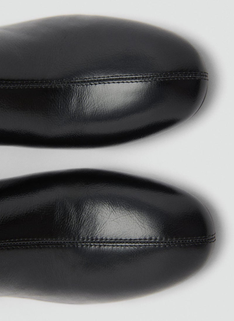 MANGO Zipped Through Leather Ankle Boots  - Image 5