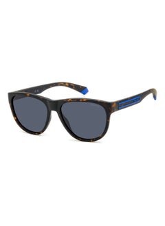 Polaroid Unisex Polarized Rectangular Shape  Sunglasses PLD 2156/S BLUE 46 - Lens Size: 45.6 Mm - Mt Bw Hvn  - Image 1
