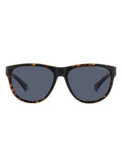 Polaroid Unisex Polarized Rectangular Shape  Sunglasses PLD 2156/S BLUE 46 - Lens Size: 45.6 Mm - Mt Bw Hvn  - Image 3