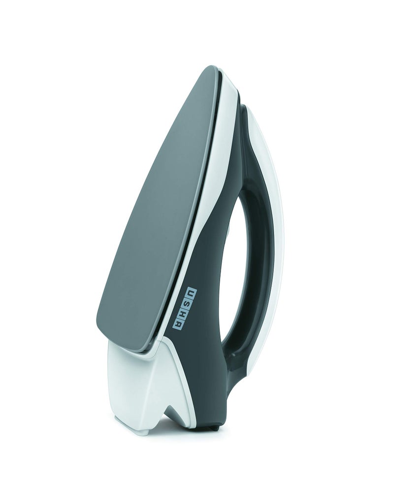 USHA Plastic Usha Aurora 1000Watt Dry Iron with Innovative Tail Light Indicator|Black Non Stick Soleplate for Longer Durability|Overheat Safety Shutoff|2 Years Warranty|(Grey & White),1000 Watts - Image 4