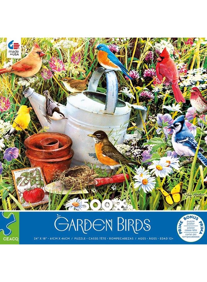 Ceaco Garden Birds 500 Piece Jigsaw Puzzle - Image 3