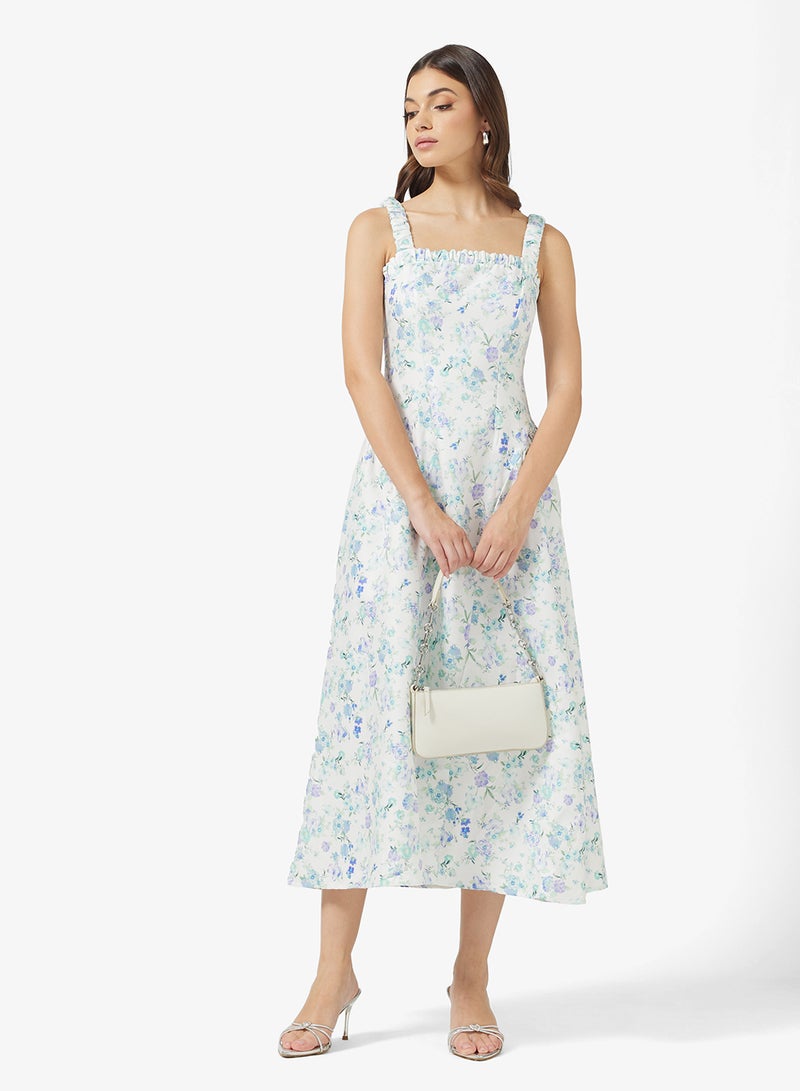 ELLA Ditsy Print Dress - Image 1