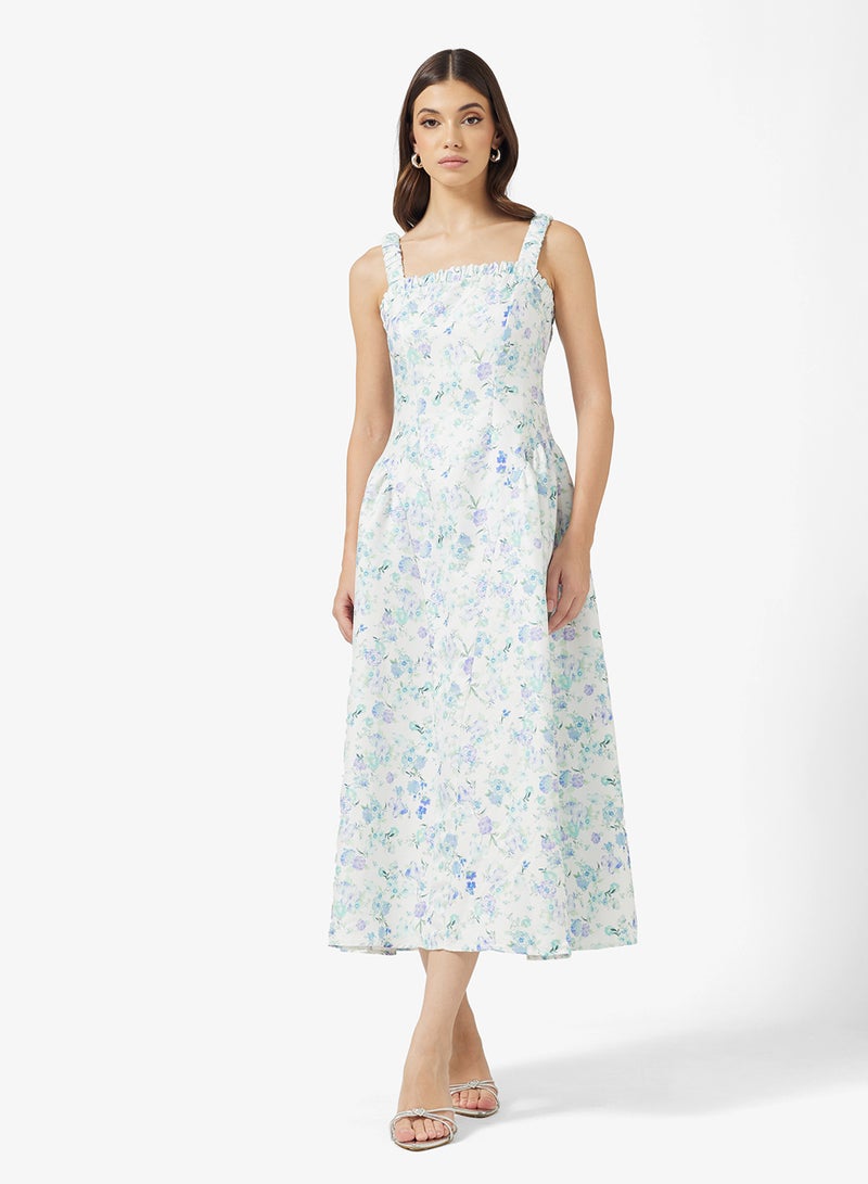 ELLA Ditsy Print Dress - Image 4