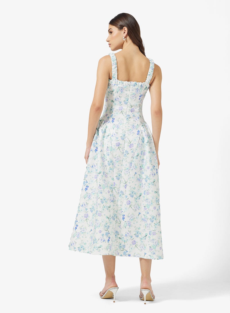 ELLA Ditsy Print Dress - Image 2