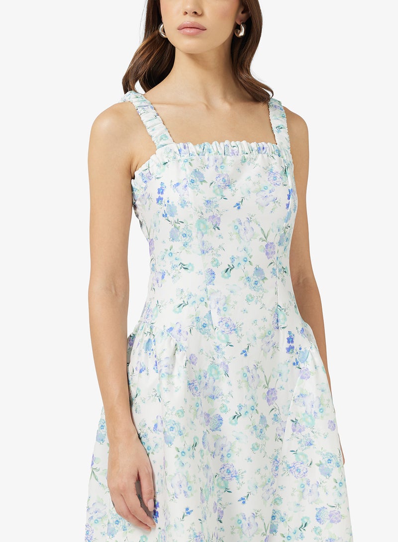 ELLA Ditsy Print Dress - Image 3