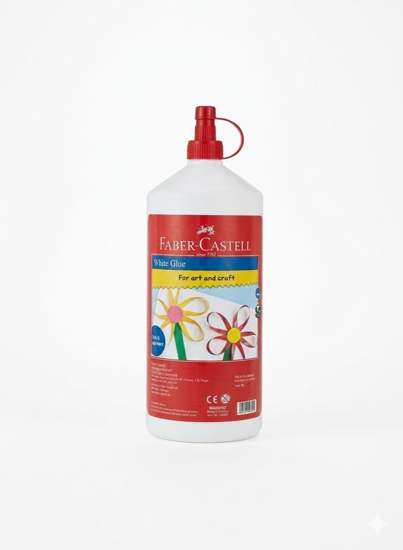 Faber Castle Faber-Castell White Glue for Art & Craft 1000ml - Image 2