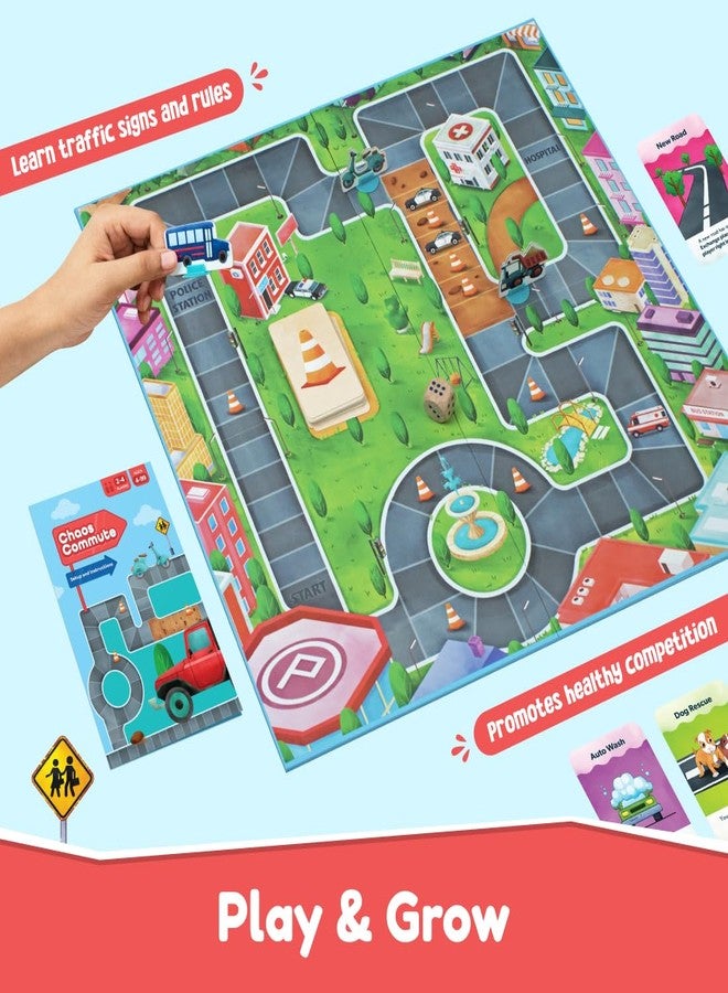 Bloomingo Chaos Commute Strategy Board Game – Exciting Family Time | Gift for Kids | Develop Planning, Decision-, Problem-Solving & Critical Thinking | Fun Traffic Adventure Game | Ages 4+ - Image 3