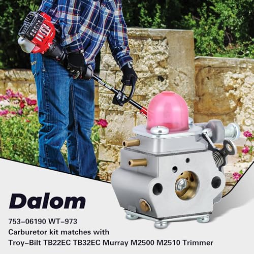 Dalom 753-06190 Carburetor for Troy Bilt TB22 TB21EC TB22EC TB32EC TB42EC TB80EC TB2040XP Trimmer WeedEater Murray M2500 M2510 Brushcutter - Image 2
