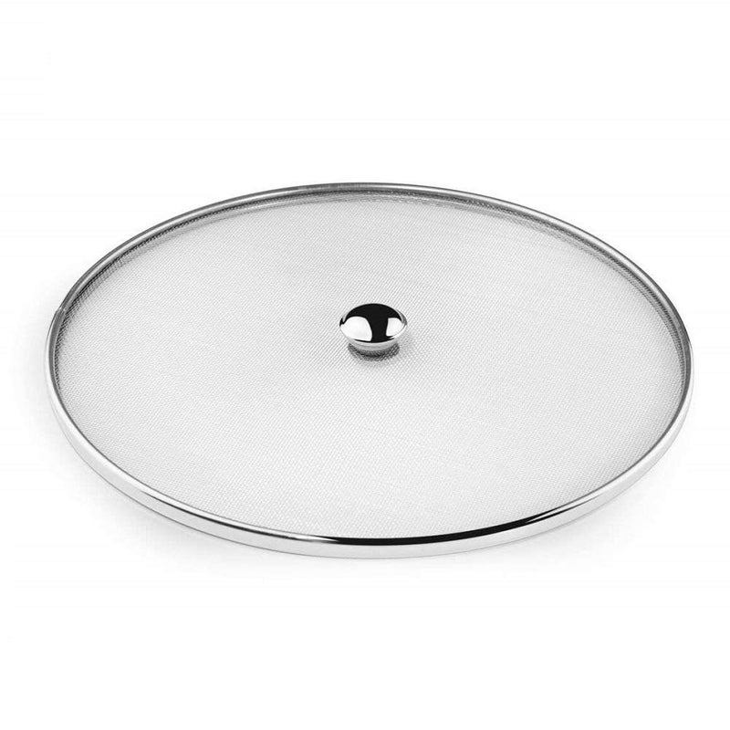 DESCTIDY غطاء متعدد الاستخدامات من الفولاذ المقاوم للصدأ / غطاء طعام / غطاء حليب / غطاء فواكه مع مقبض من الفولاذ المقاوم للصدأ شبكة مفردة رقم 10 - Image 4